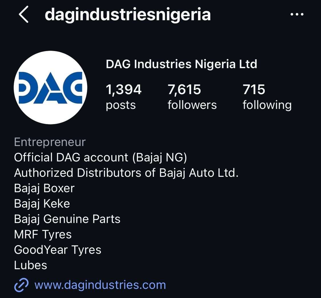 Bajaj Instagram audience growth screenshot